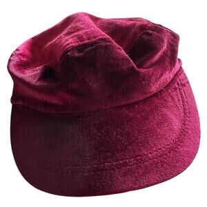 NWOT Girl’s Joyfolie Burgandy Velour Newboy Painters Hat